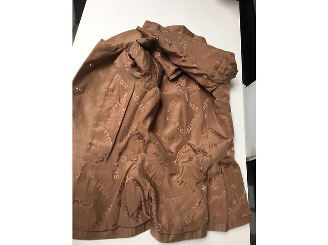 Chaqueta Louis Vuitton Estilo Sahariano de Algodón Caramelo - vista 9