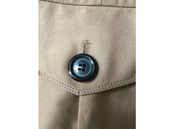 Chaqueta Louis Vuitton Estilo Sahariano de Algodón Caramelo - vista 10