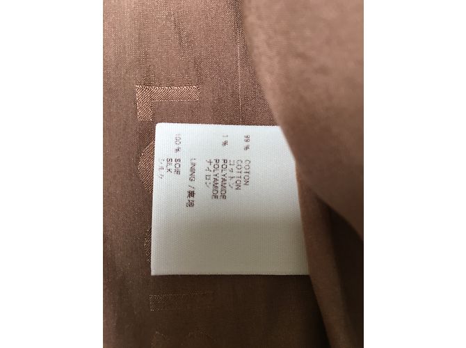 Chaqueta Louis Vuitton Estilo Sahariano de Algodón Caramelo - vista 12