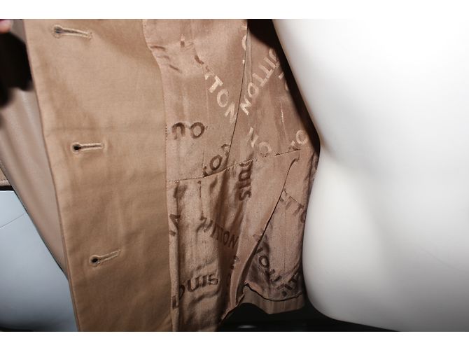 Chaqueta Louis Vuitton Estilo Sahariano de Algodón Caramelo - vista 11