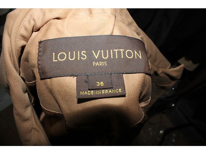 Chaqueta Louis Vuitton Estilo Sahariano de Algodón Caramelo - vista 3