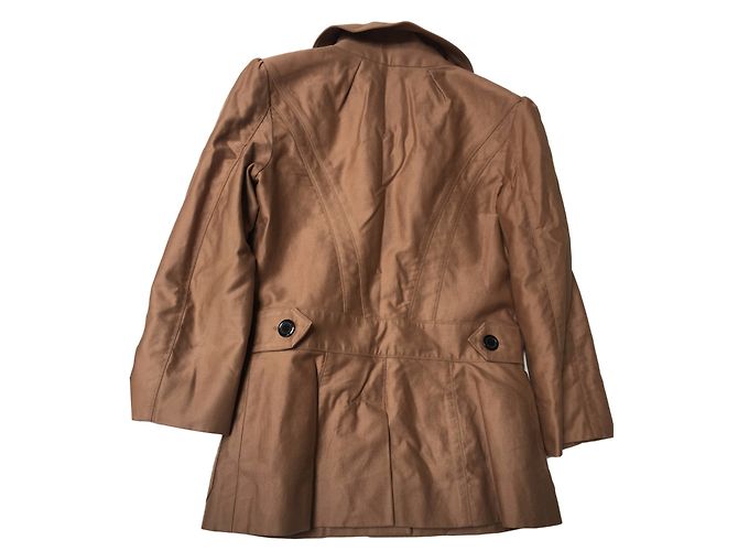 Chaqueta Louis Vuitton Estilo Sahariano de Algodón Caramelo - vista 2