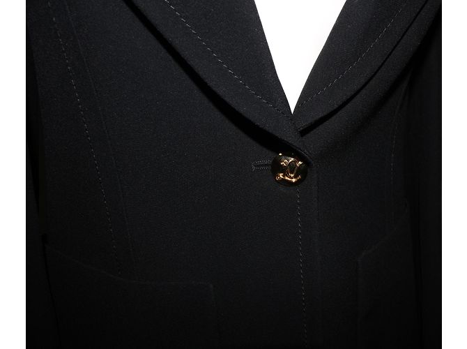 Louis Vuitton Giacca Blazer Uniforme Nera Nero - vista 5
