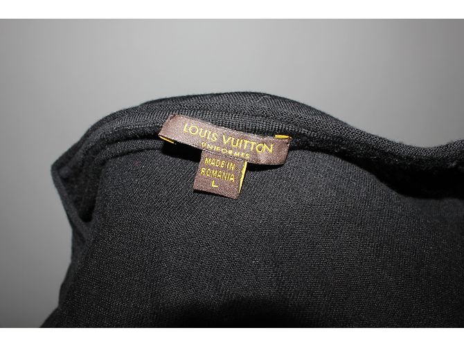 Top de lana negro Louis Vuitton L - vista 4