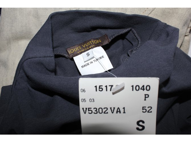 Top Louis Vuitton Uniforme gris algodón y elastano S - vista 4