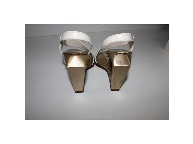 Sandali Jazz Marc Jacobs in pelle bianca e oro Bianco D'oro - vista 6