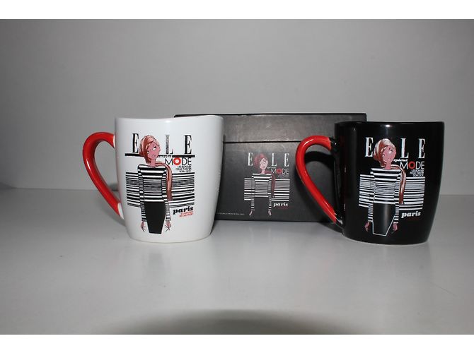 Autre Marque Splash Fashion Elle Coffee Mugs Black and White - view 6