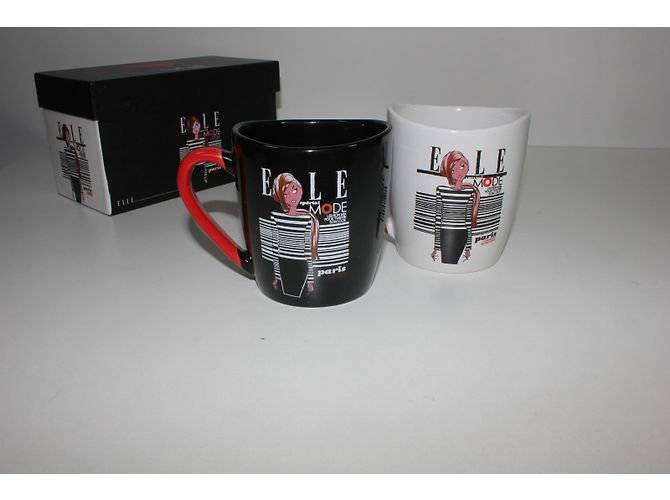 Autre Marque Splash Fashion Elle Coffee Mugs Black and White - view 3