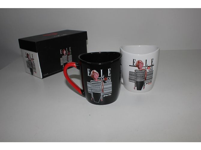Autre Marque Splash Fashion Elle Coffee Mugs Black and White - view 4