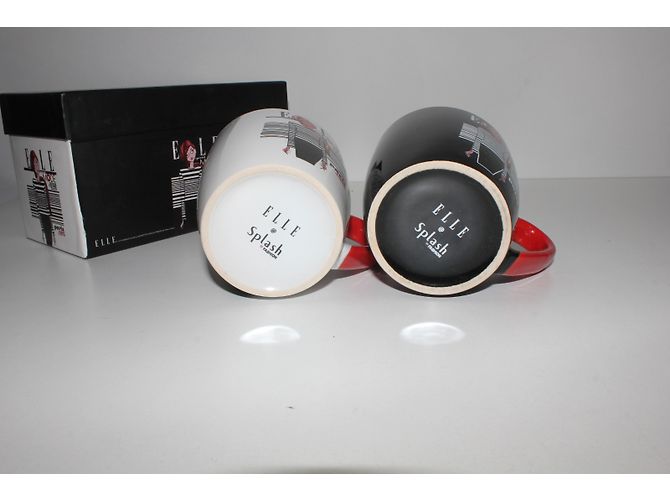 Autre Marque Splash Fashion Elle Coffee Mugs Black and White - view 5
