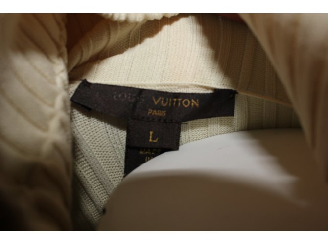 Louis Vuitton Rollkragenpullover Creme Polyamid L - Ansicht 6