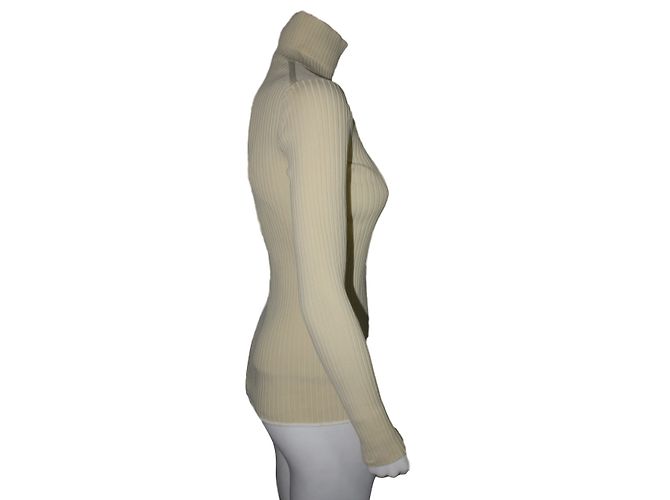 Louis Vuitton Rollkragenpullover Creme Polyamid L - Ansicht 2