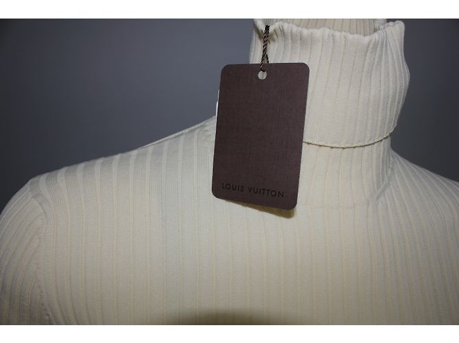Louis Vuitton Rollkragenpullover Creme Polyamid L - Ansicht 5