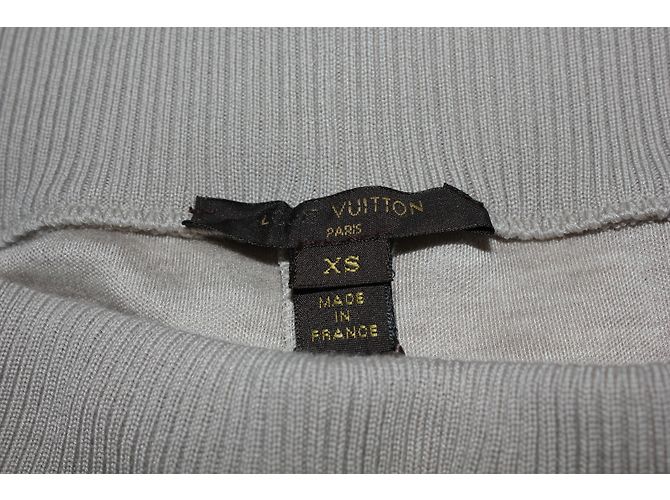Legging Louis Vuitton de seda e cashmere bege XS - vista 4