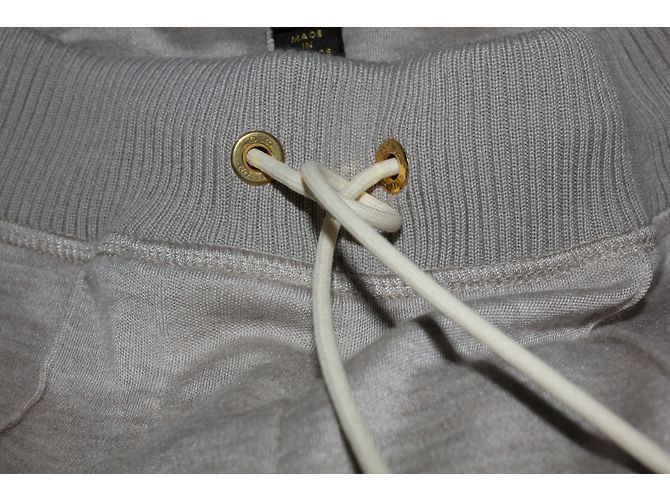 Legging Louis Vuitton de seda e cashmere bege XS - vista 5