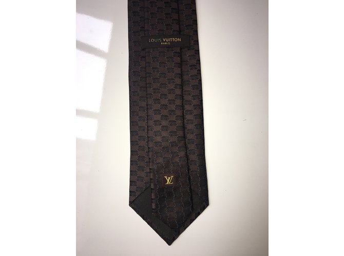 Louis Vuitton Cravate Marron - vue 5