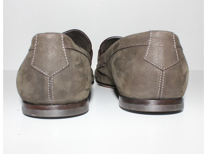 Mocassini Louis Vuitton in pelle marrone taglia 7.5 - vista 4