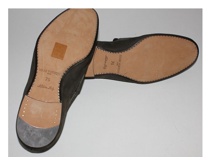 Mocassini Louis Vuitton in pelle marrone taglia 7.5 - vista 7