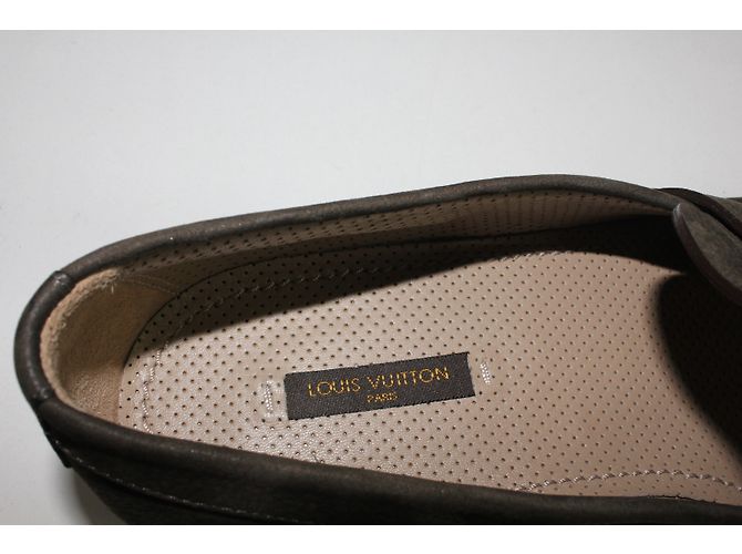 Mocassini Louis Vuitton in pelle marrone taglia 7.5 - vista 5