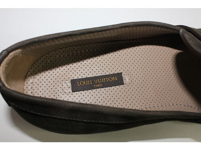 Mocassini Louis Vuitton in pelle marrone taglia 7.5 - vista 6