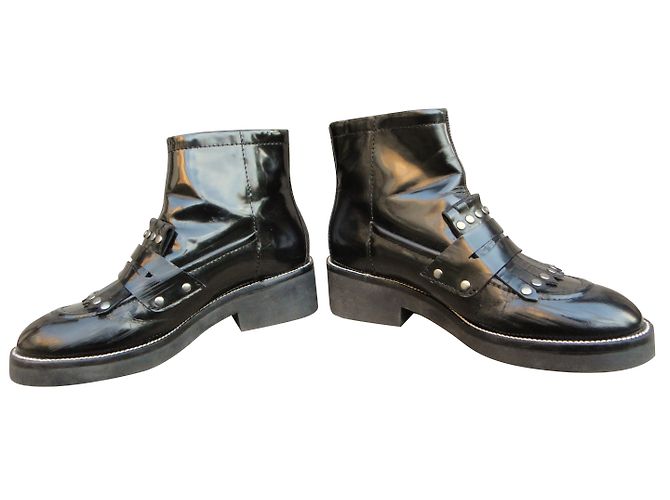 Botines Robert Clergerie Ash de charol negro 37 - vista 2