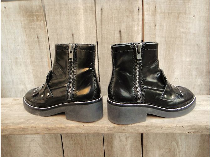 Botines Robert Clergerie Ash de charol negro 37 - vista 3