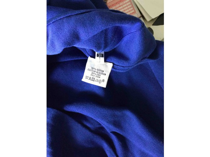 Hermès Lange königsblaue Strickjacke Hermes - Ansicht 3