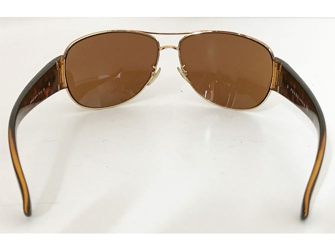 Prada Aviator Sunglasses Tortoiseshell Plastic Multiple colors - view 3