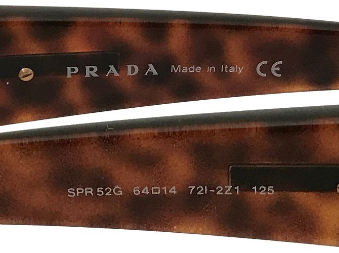 Prada Aviator Sunglasses Tortoiseshell Plastic Multiple colors - view 4