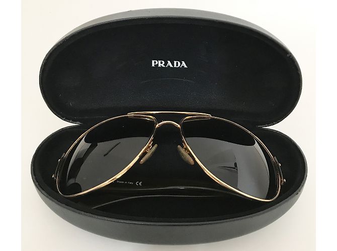 Prada Aviator Sunglasses Tortoiseshell Plastic Multiple colors - view 5