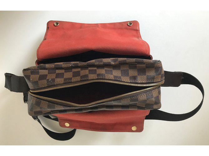 Louis Vuitton Borsa messenger Naviglio Marrone - vista 3