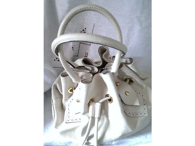 Borsa a mano in pelle Paul & Joe Taupe - vista 10
