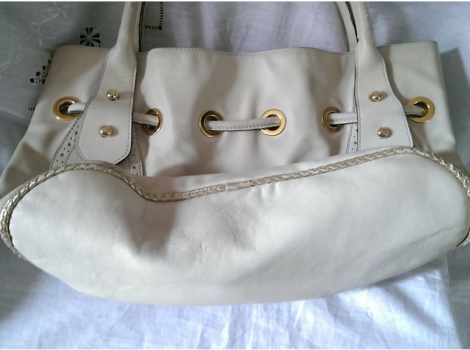 Borsa a mano in pelle Paul & Joe Taupe - vista 15