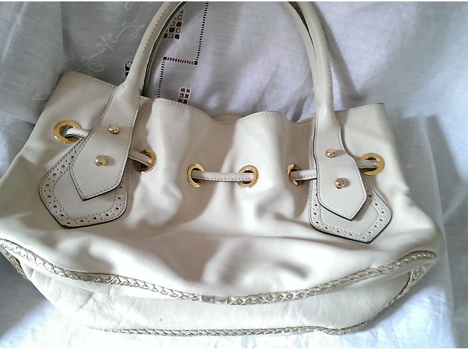 Borsa a mano in pelle Paul & Joe Taupe - vista 3