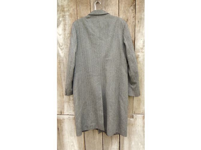 Burberry Grey Wool Coat Men M - view 7