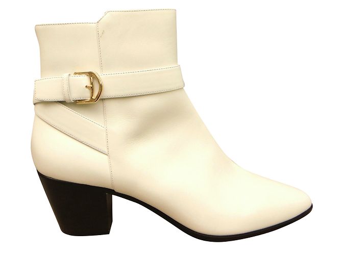 Bally Tayte Leder Stiefeletten Weiß 40 - Ansicht 2