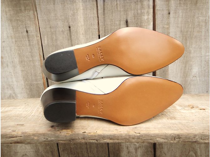 Bally Tayte Leder Stiefeletten Weiß 40 - Ansicht 9