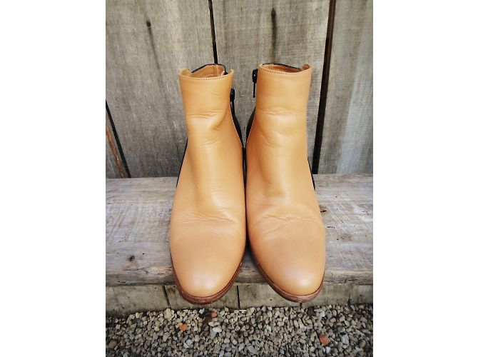 Stivaletti Karine Arabian in pelle beige - vista 5