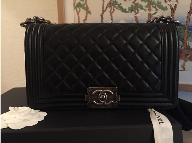 Boy Chanel Handtasche Schwarz - Ansicht 4