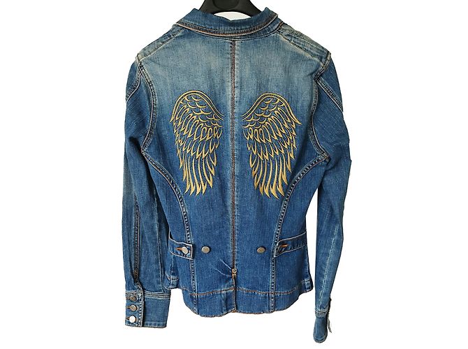 Autre Marque Giacca di jeans J&C blu cotone M - vista 2