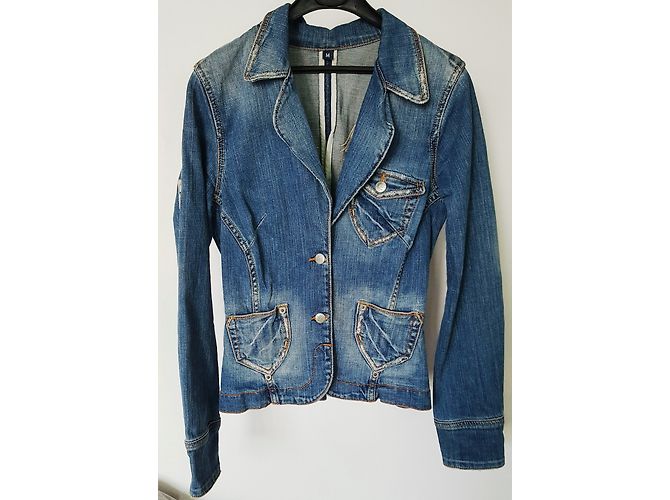 Autre Marque Giacca di jeans J&C blu cotone M - vista 3
