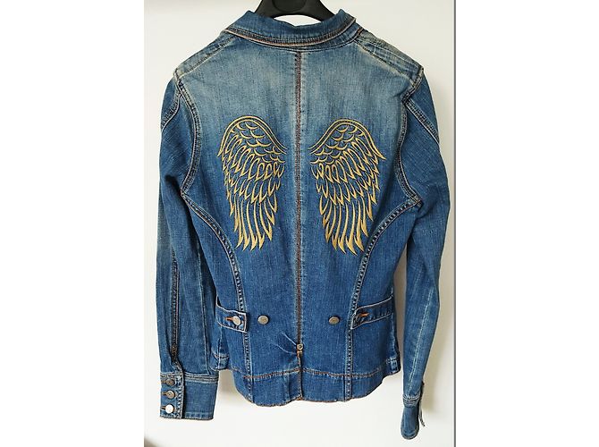 Autre Marque Giacca di jeans J&C blu cotone M - vista 4