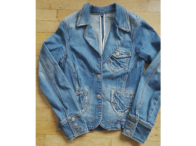 Autre Marque Giacca di jeans J&C blu cotone M - vista 7