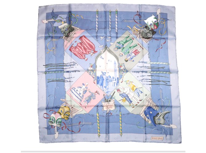 Hermès Cachecol Azul - vista 2