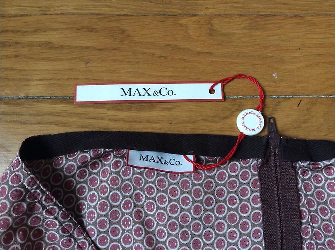 Falda rosa de viscosa Max & Co Talla 40 - vista 6