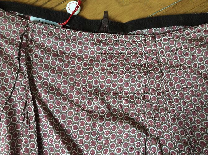 Falda rosa de viscosa Max & Co Talla 40 - vista 7