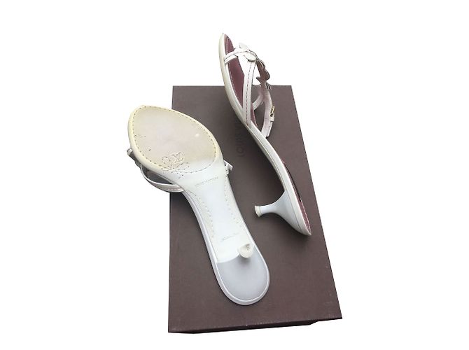 Mule Louis Vuitton in pelle bianche Bianco - vista 2