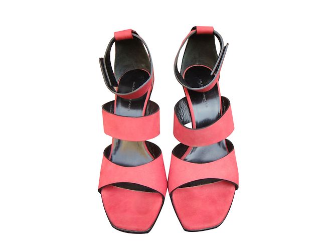 Sandali Balenciaga in pelle rosa - vista 2