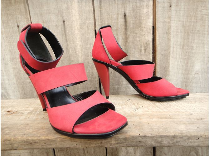 Sandali Balenciaga in pelle rosa - vista 4