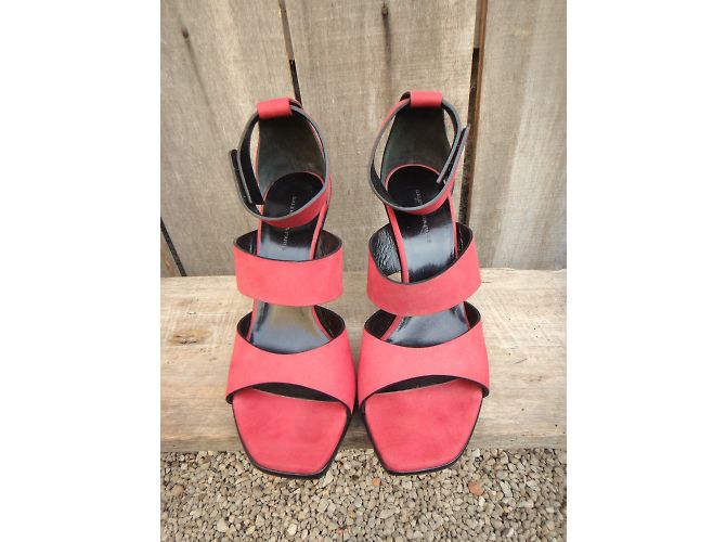 Sandali Balenciaga in pelle rosa - vista 5